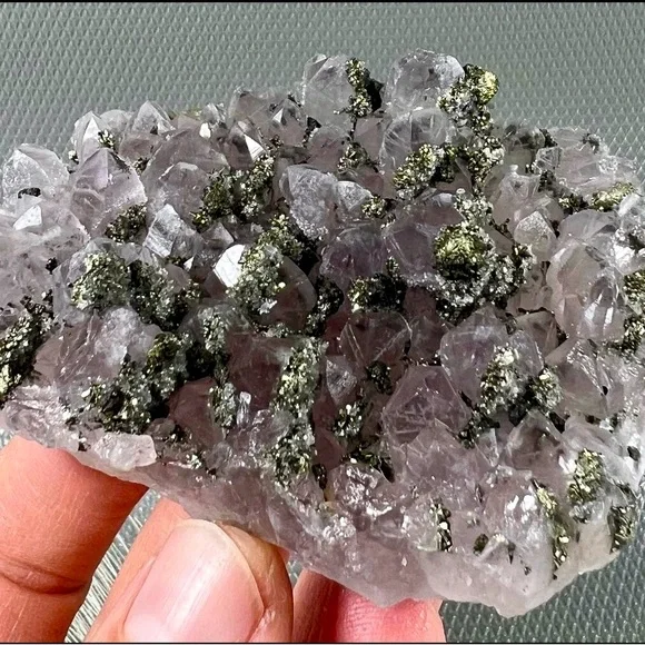 Amethyst with Chalcopyrite from Chala Mine in Haskovo, Bulgaria 137g (4.83oz)